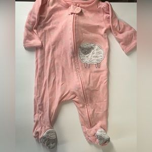 Pink sheep sleeper 0-3 months